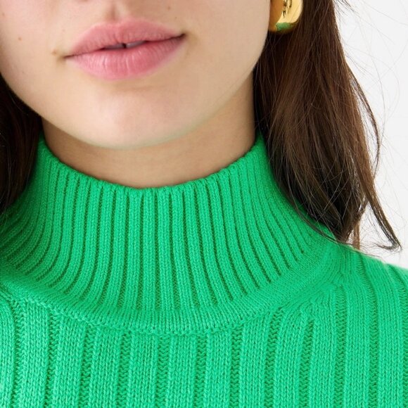 J. Crew Cream Ribbed Turtleneck Sweater - Picture 7 of 7